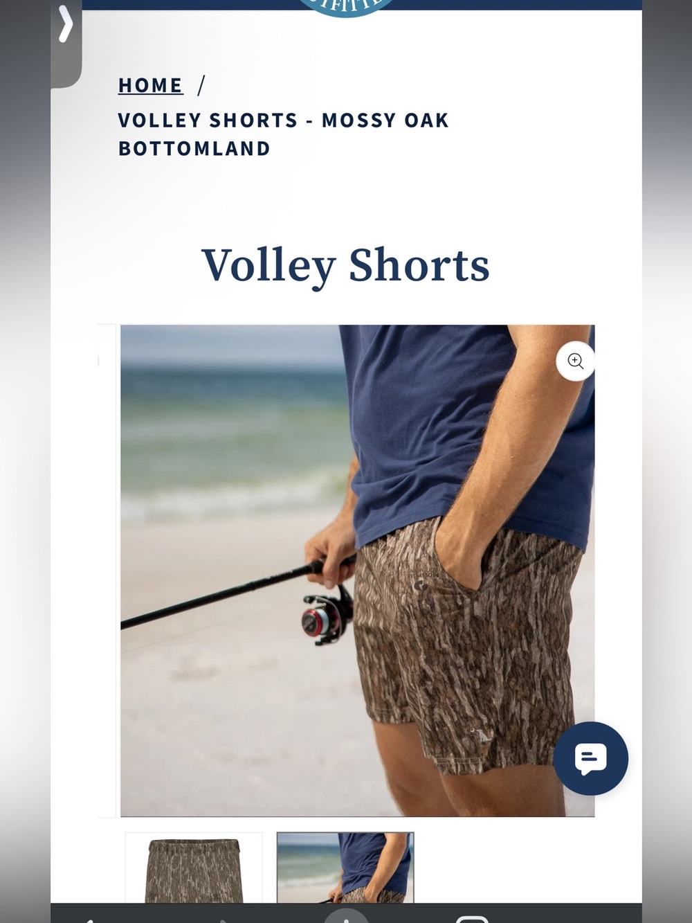 Mossy Oak Bottomland Camouflage Volley Shorts